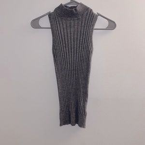 Shein Gray Ribbed Sweater Tank